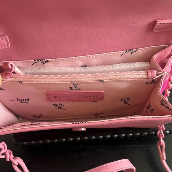 NWT Betsey Johnson Pink Quilted Bag with Multicolor Gummy Bear Accents - Picture 7 of 13